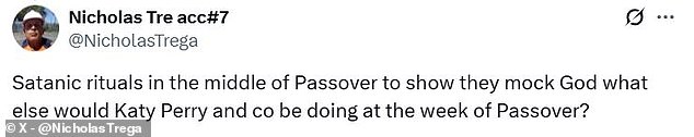 Some users made the strange claim that the mission was not real, but rather a satanic ritual to 'mock God'