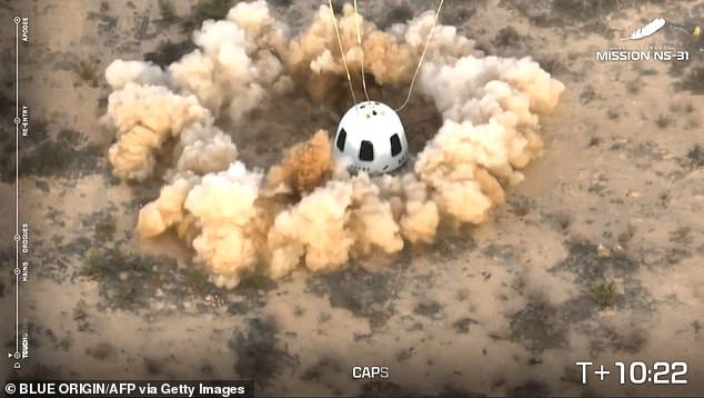 Having safely landed back on Earth, Blue Origin hailed the success of this all-female mission and welcomed its 'astronauts' back home