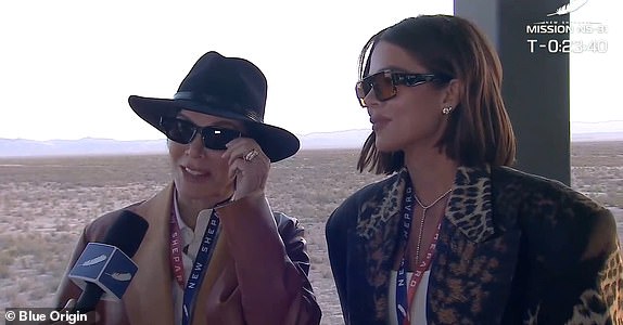Blue Origin Mission NS-31.Kris Jenner and Khloe Kardashian.New Shepard's 11th human flight, NS-31, will lift off from Launch Site One in West Texas on Monday, April 14. The mission includes Aisha Bowe, Amanda Nguyen, Gayle King, Katy Perry, Kerianne Flynn, and Lauren Sanchez.