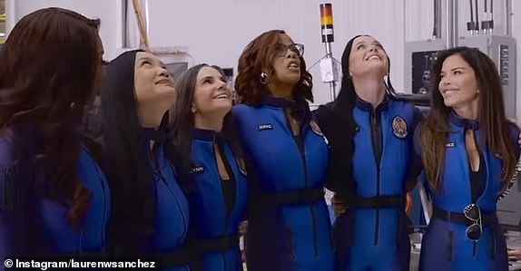 Lauren Sanchez, Katy Perry Blue Origin Rocket Launch