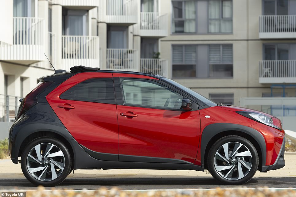 Ride height was slightly elevated and the design given boxier looks and robust-looking plastic wheel arches and panels to make it appear more SUV-like