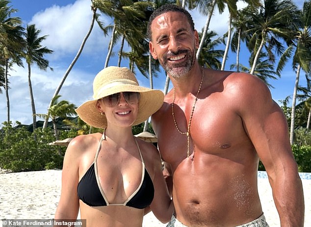 Kate Ferdinand, 33, is also helping to dispel the negative portrayal of stepmothers. Pictured with her husband Rio, 45