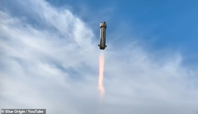 Blue Origin's New Shepard rocket launched on time at 9:30am ET Monday morning, launching 6 women into space on the 11-minute flight