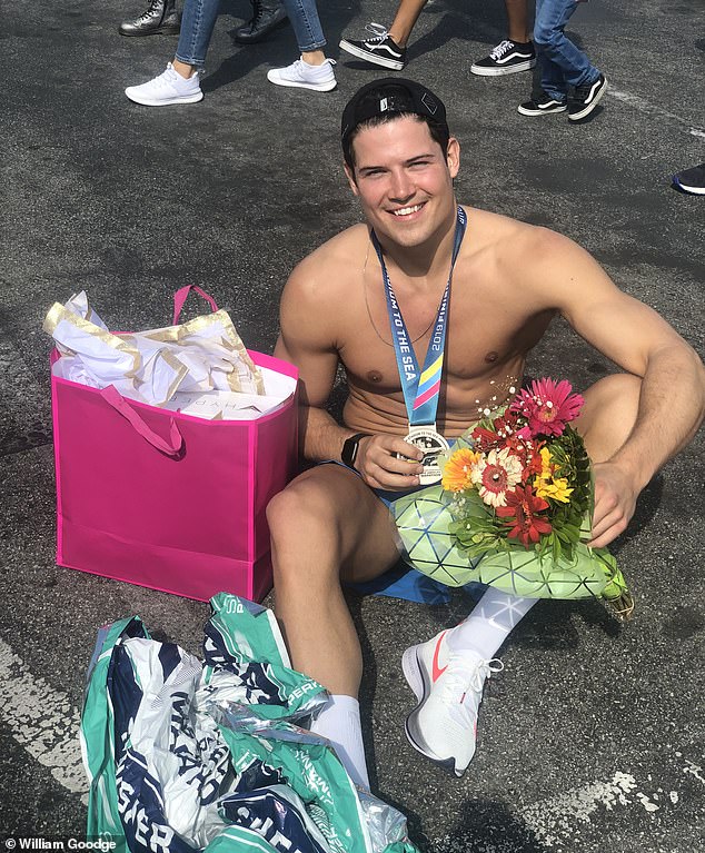 Goodge says running after the death of his mother felt like meditation and helped his mind to process everything he was facing