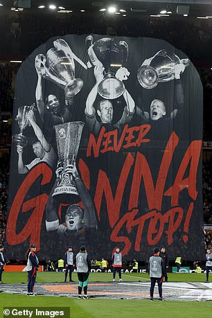 Man United had a club arranged tifo ahead of their Europa League quarter-final earlier this month