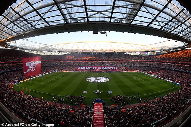 A banner with the words 'make it happen' was also displayed ahead of kick off in the tie