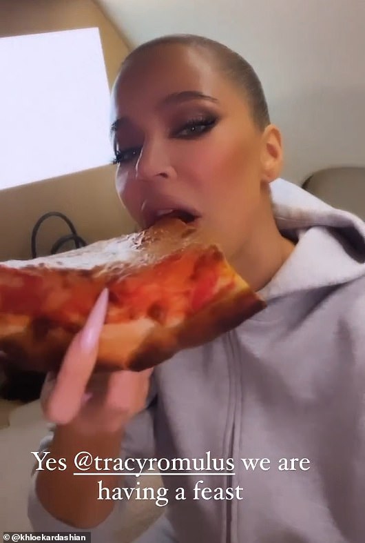She said: 'I used to binge eat, it was horrible. You binge eat, it feels so good in the moment and then as soon as your done your crying in shame and guilt'