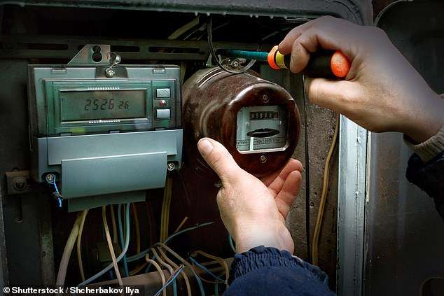 The utility company has told households to upgrade their old electricity meters as soon as possible or risk losing water and heating in just a matter of weeks (Stock image)