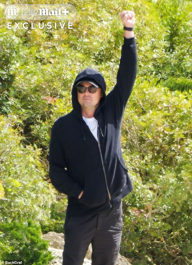 DiCaprio's slim figure is a stark contrast from his physique in years past.