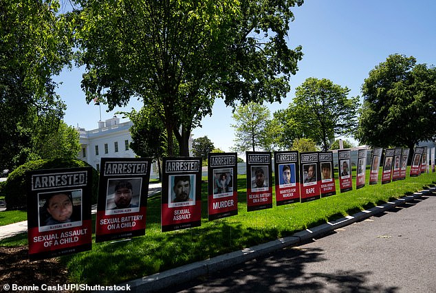 Americans said the border and immigration were clearly the biggest success of the first 100 days. The White House put mugshots of migrants who had been arrested on the White House drive on Monday