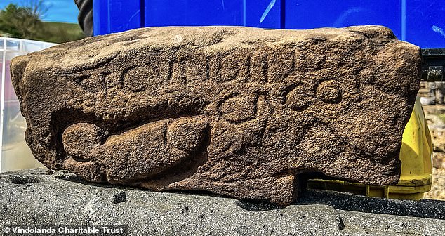 Researchers discovered a large phallus and an inscription which brands a Roman soldier called Secundinus a 's***ter' at the historic site, dating back 1,700 years