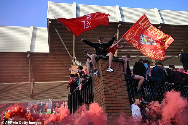Fans flocked to Merseyside to soak up the jubilant atmosphere as Arne Slot won his first title with the Reds