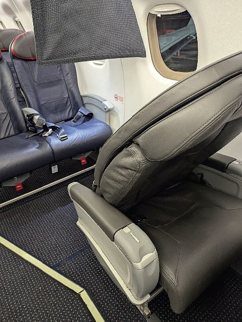 As well as kicking and punching the chair in front of him, he is said to have violently assaulted members of staff onboard the flight
