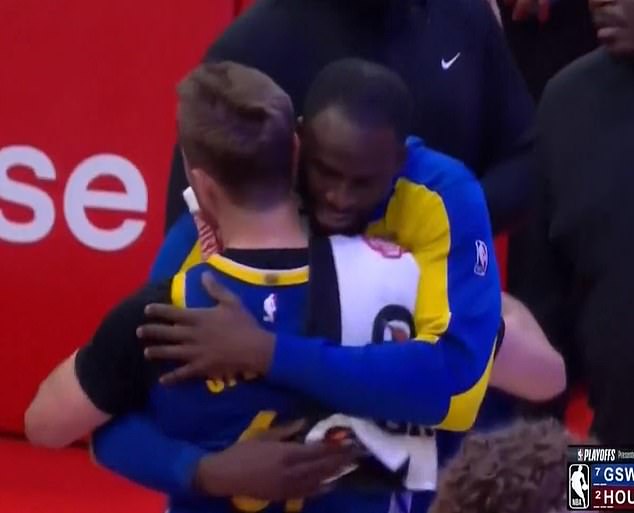 Green, who has 23 career ejections in the NBAm wrapped Spencer in a hug