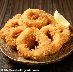 Calamari is made of battered and fried rings of squid, but scientists say they can make it without this key ingredient (file photo)