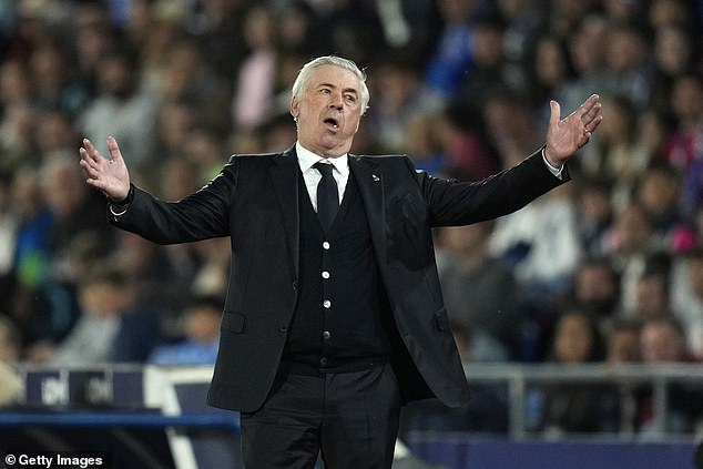 Carlo Ancelotti was furious when the Endrick tried to chip Getafe goalkeeper David Soria