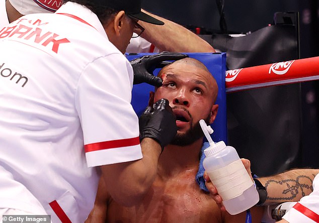 Chris Eubank Jr has been taken to hospital for precautionary checks after beating Conor Benn