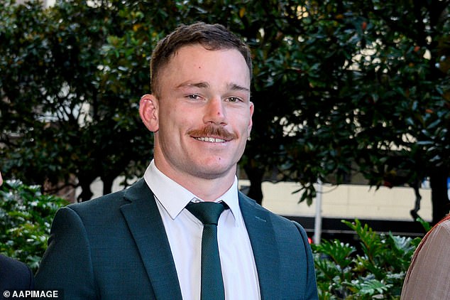 Tom Starling (pictured) was allegedly punched multiple times in the face by two police officers during a birthday outing in December 2020