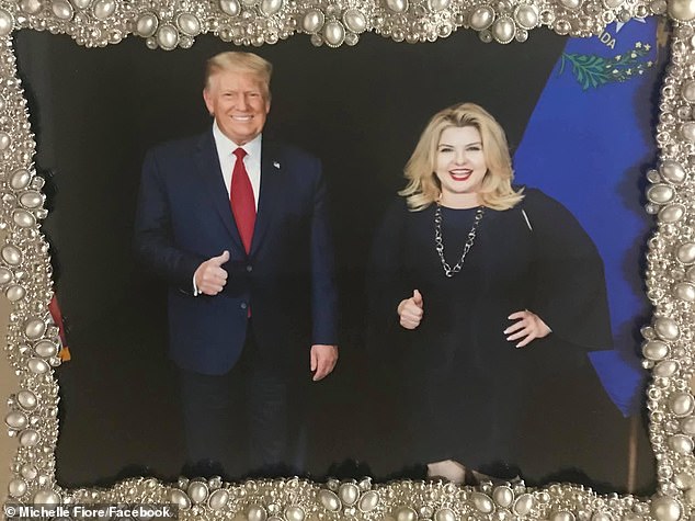 Fiore, a staunch supporter of former President Donald Trump, posted a picture of her with the president on Facebook