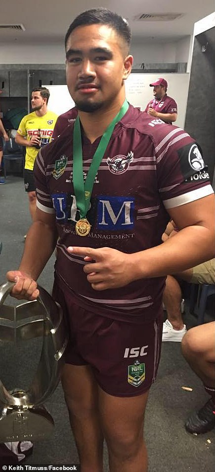 The family of Manly Sea Eagles player Keith Titmuss (pictured) have slammed Sophie Scamps after the Teal MP linked climate change to his death in 2020