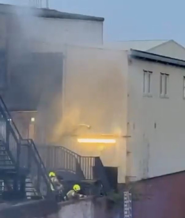 Firefighters were called to the scene at 8:08pm and were able to clear the incident in two hours