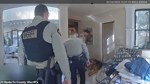 Body cam footage of police arriving at the couple's mansion was also revealed after a court order