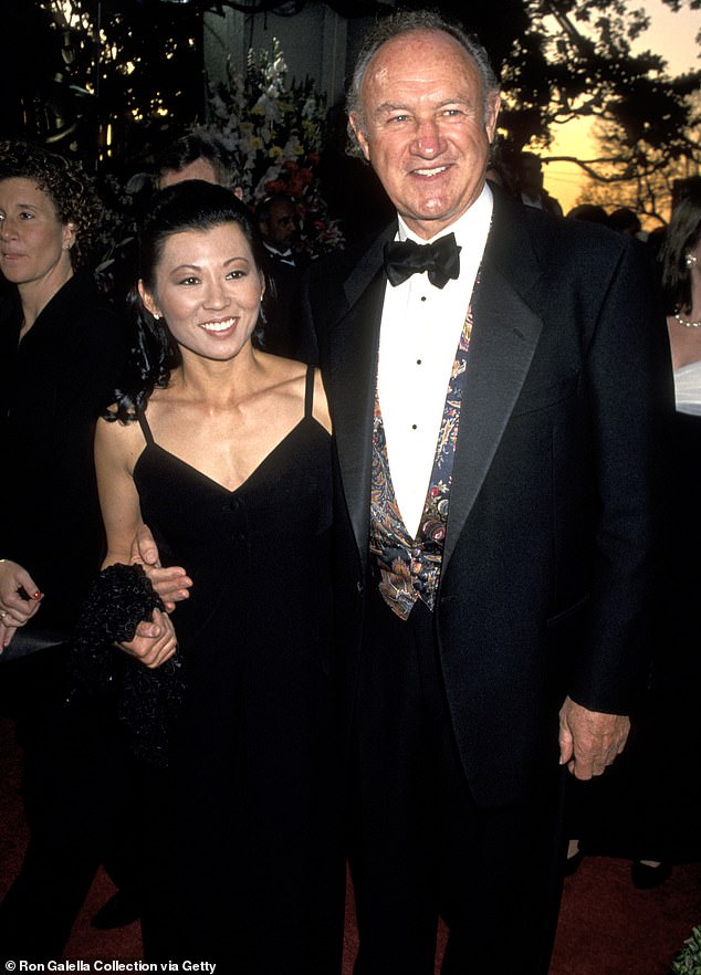 Harrowing new details have emerged from Gene Hackman's wife's autopsy after she died from a rat-borne virus; pictured together in 2003 in Beverly Hills