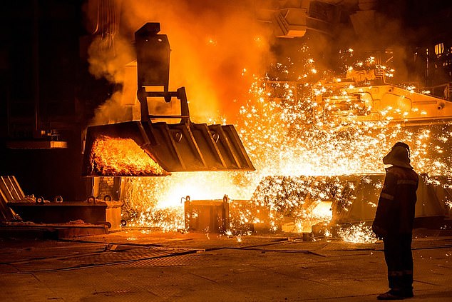 Rethink: Green taxes hobbling the steel industry may be scaled back after the Government's rescue of Scunthorpe's blast furnaces