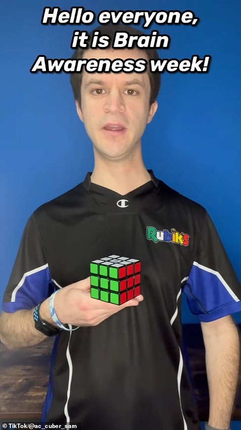 Sam Richard, 33, of Leesburg, Virginia was born with agenesis of the corpus callosum (ACC), which means the left side of his brain is disconnected from the right