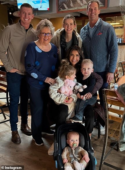 Kristi Noem, pictured with her daughter and grandchildren