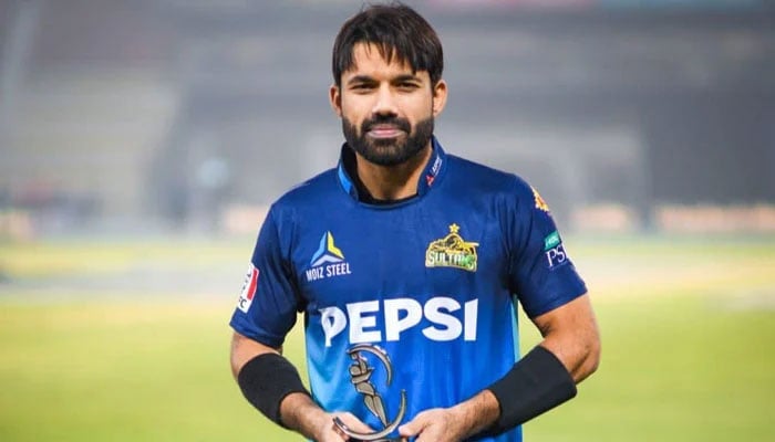 Pakistani cricketer and Multan Sultans captain Mohammad Rizwan can be seen in this image. — Facebook/Multan Sultans