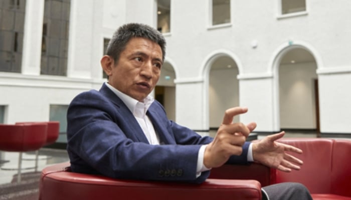 Li Chenggang, Chinas WTO envoy, gestures during an interview on the sidelines of a ministerial meeting to discuss a draft agreement on curbing subsidies for the fisheries industry in Geneva, Switzerland, on July 15, 2021. — Reuters
