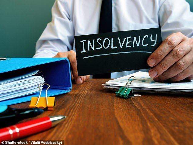 Increase: Official figures showed the number of companies going bust rose by 9 per cent to nearly 2,000 in March