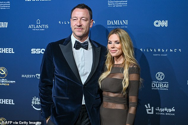 Toni (right), 44, has been married to Terry for 18 years and was seen massaging the former Chelsea defender's leg