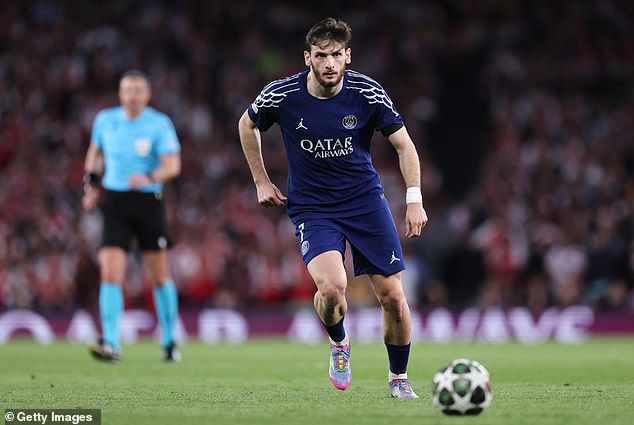 Khvicha Kvaratskhelia was the standout performer for PSG in their win over Arsenal