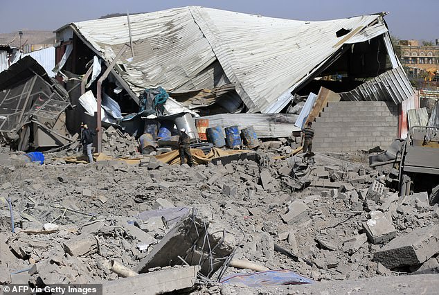 US airstrikes in Yemen killed at least eight people on Sunday night, according to Houthi rebels