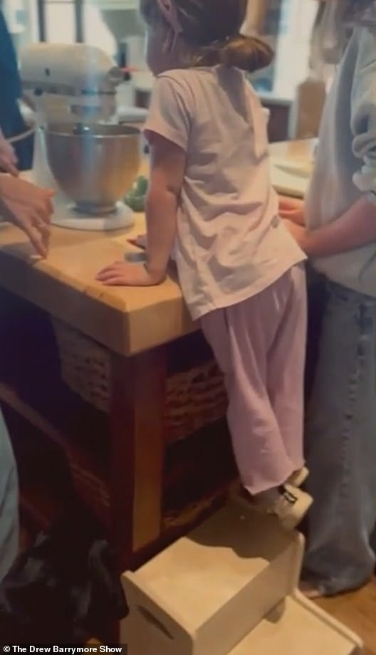 In February, Meghan shared a Valentine's Day post that included a video of the former Suits actress making themed bagels with Archie and Lilibet - much to the delight of her fans. Lili is pictured here in the Sussexes' family home