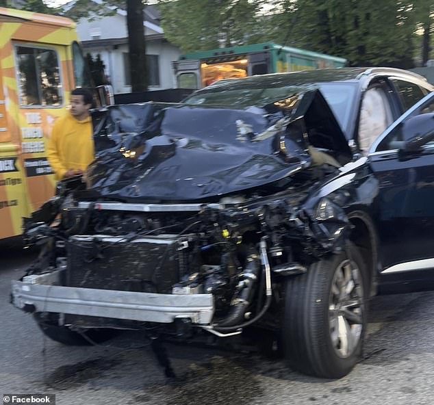 This black SUV plowed through a crowd of dozens of festivalgoers on a street in Vancouver, Canada killing many