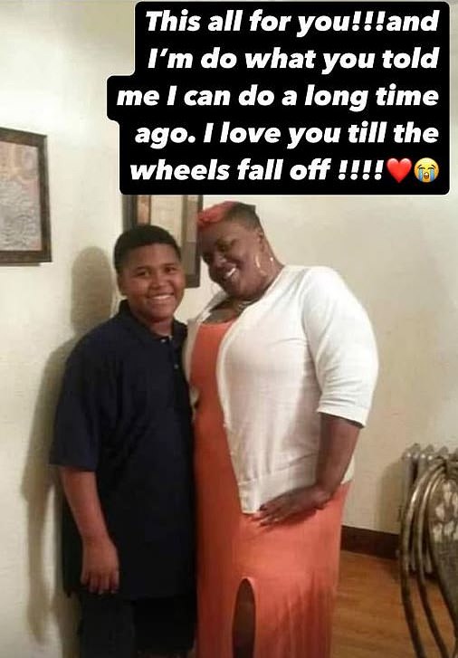 He posted a picture of himself alongside his mother from when he was a kid on Instagram