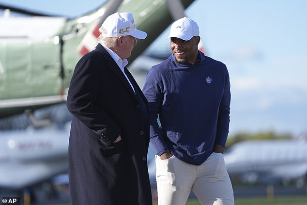 Philadelphia Eagles star Saquon Barkley spent time with Donald Trump over the weekend