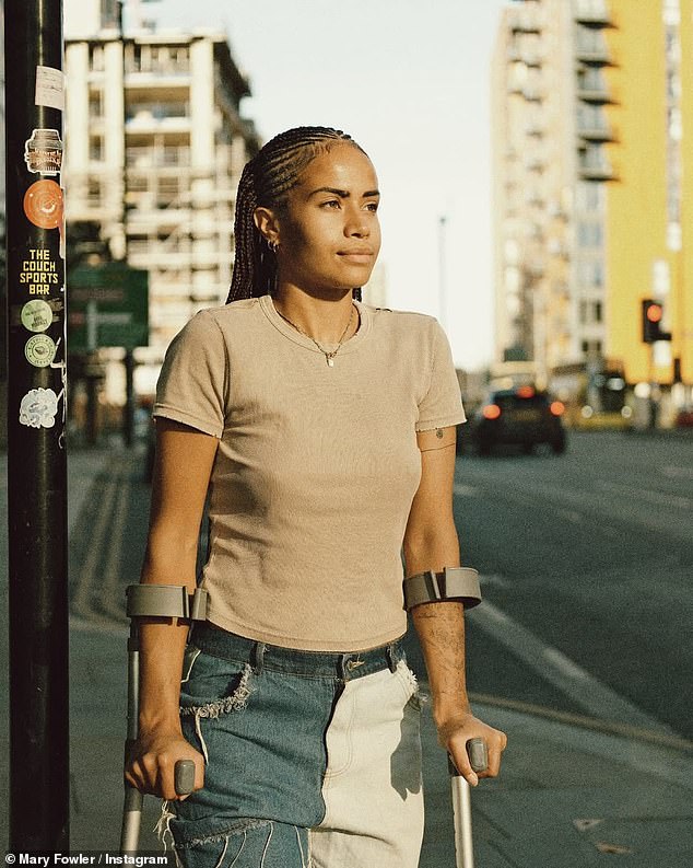 Mary Fowler shared more snaps of her recovery from an ACL injury on Tuesday, having undergone surgery last week
