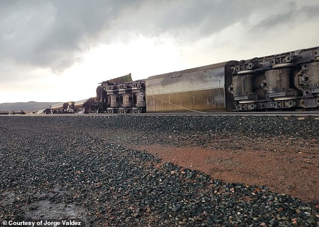 A coal train was derailed in Nebraska last night as tornados, forceful winds and hail storms struck several areas across the region
