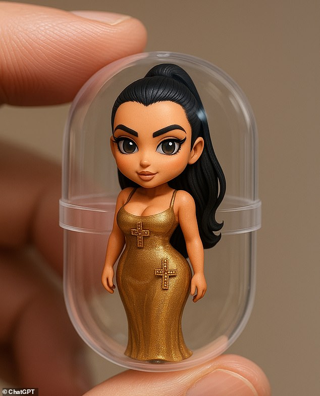 Also known as super deformation, Chibi is a style of caricature originating in Japan , where characters are drawn in an exaggerated way. Pictured: Kim Kardashian as a Chibi figure