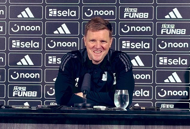 Eddie Howe was on media duties on Friday morning after his recent pneumonia scare