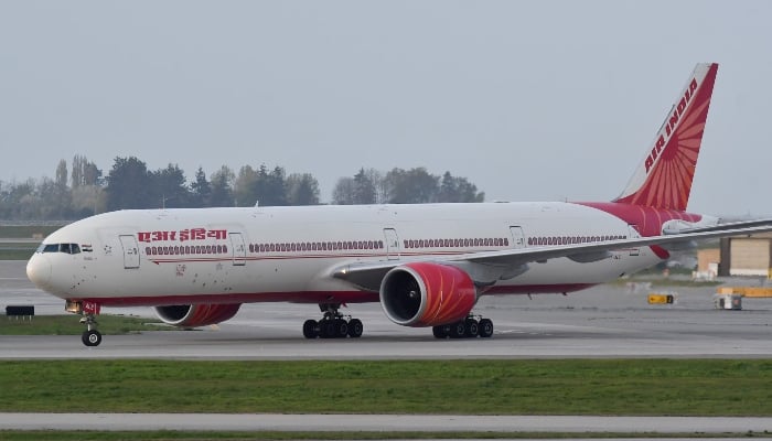 Air India flight 185 arrives from New Delhi at Vancouver International Airport in Richmond, British Columbia, Canada, April 23, 2021. — Reuters