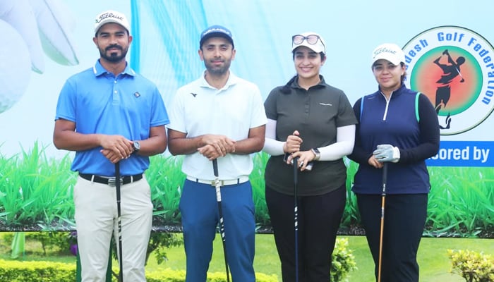 Pakistan golf team that participated in the amateur golf tournament. — Reporter