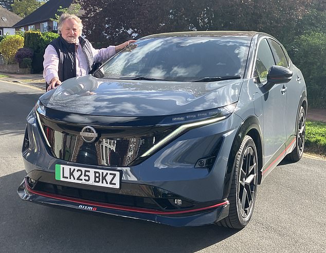 Charging point frustration: The all-electric SUV Ray Massey used on his 200-mile round trip