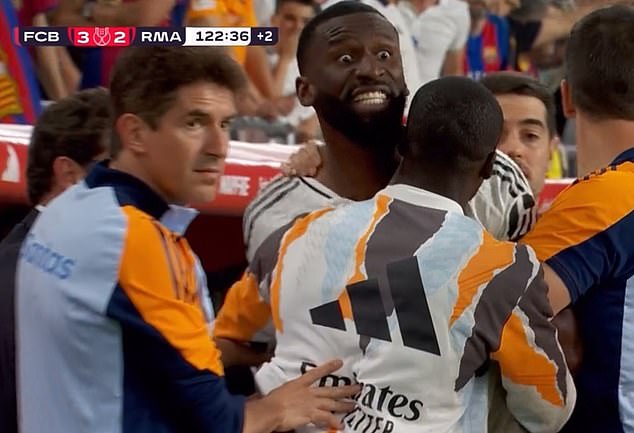 Real Madrid's Antonio Rudiger could face a 12-match ban after he threw ice at the referee