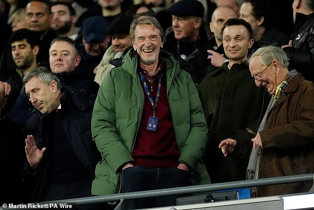 Sir Jim Ratcliffe warned last month that United had been in danger of going bust by Christmas