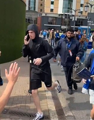 Fans were sent into a frenzy of speculation after seeing Cole Palmer running away from Stamford Bridge on Saturday